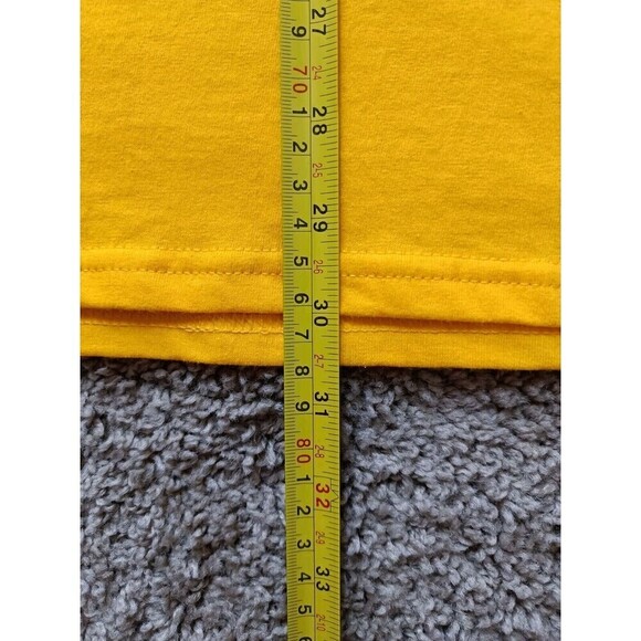The Simpsons T-Shirt Men's Size Large Double Graphic Yellow Short Sleeve - Picture 9 of 9